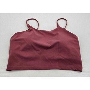 Nine Bull Bralette Sports Bra Spaghetti Strap Mauve Color Sz XL